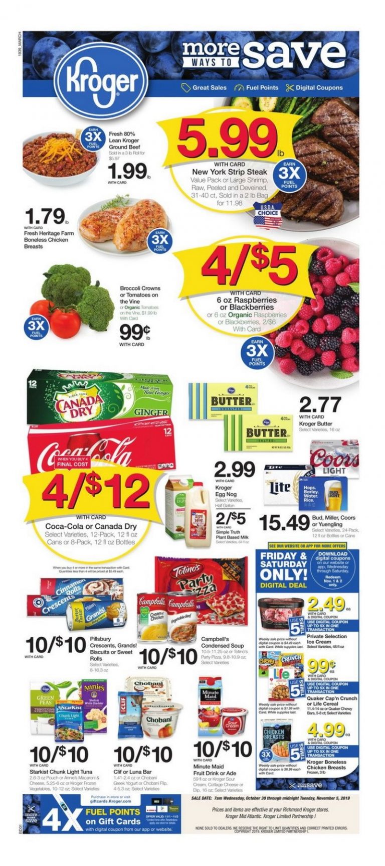 Kroger Weekly Ad Oct 30 Nov 05, 2019