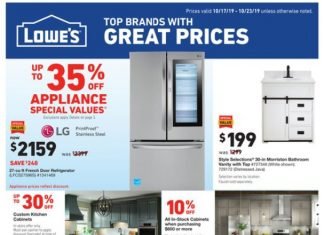 Lowe’s Weekly Ad Oct 17 – Oct 23, 2019