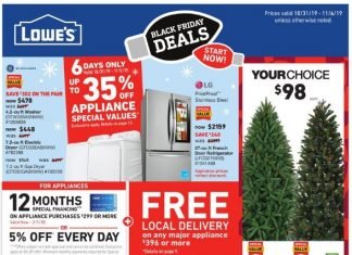 Lowe’s Weekly Ad Oct 31 – Nov 06, 2019