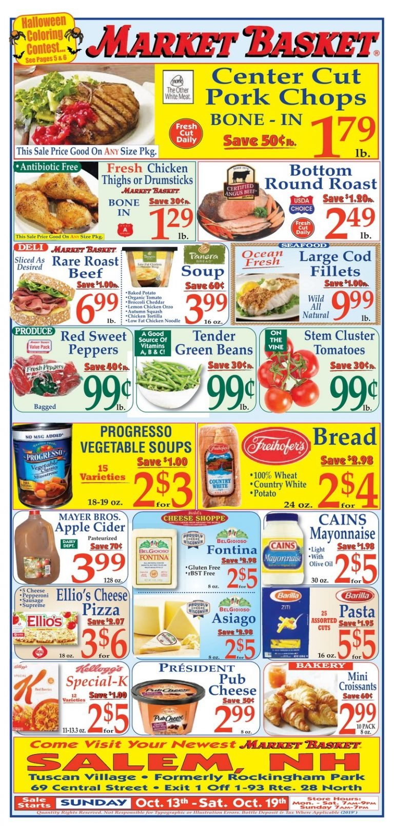 Market Basket Weekly Ad Oct 13 Oct 19, 2019