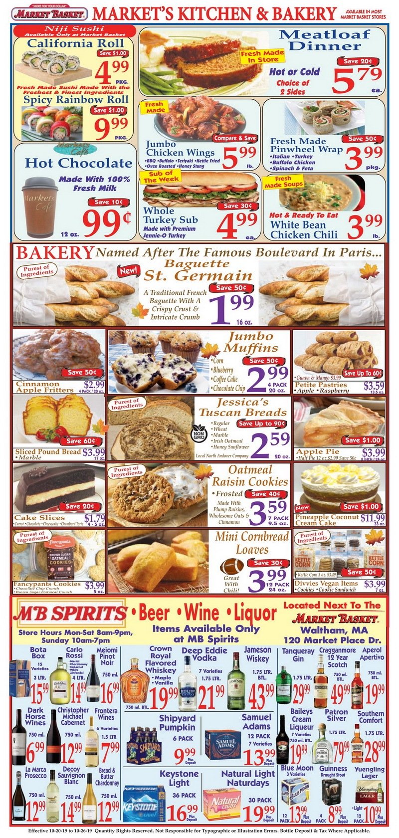 market basket weekly flyer oct 20 oct 26 2019 market basket sales flyer
