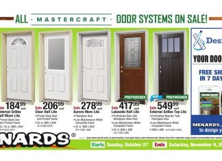 Menards Flyer Sale Oct 27 – Nov 09, 2019