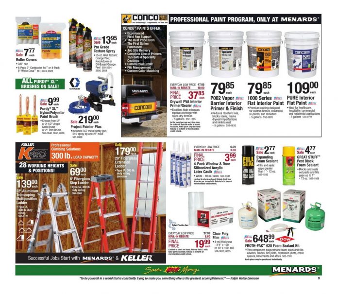 Menards Flyer Sale Oct 27 Nov 09, 2019