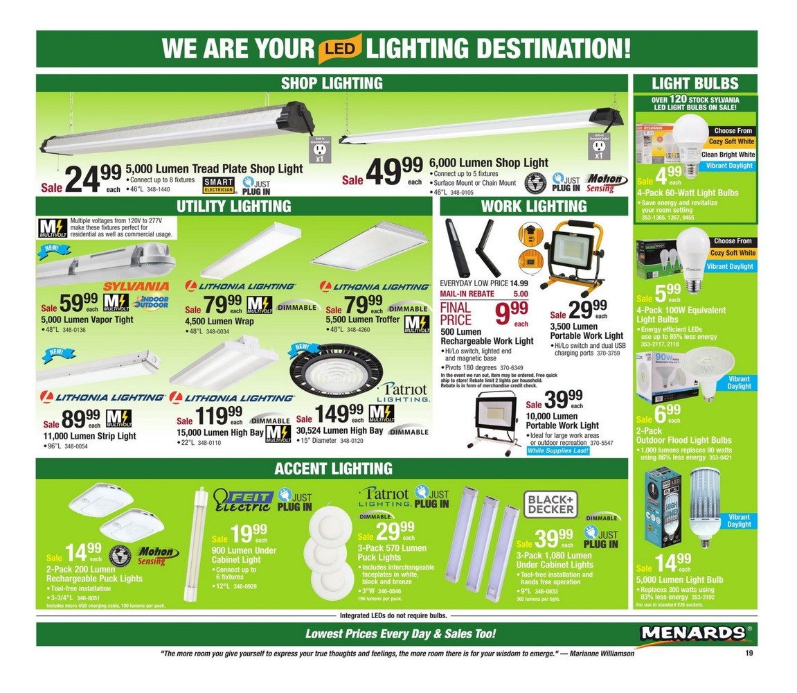 Menards Flyer Sale Oct 27 Nov 09, 2019