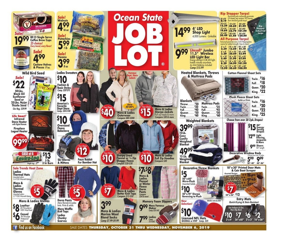 Ocean State Job Lot Weekly Ad Oct 31 Nov 06, 2019