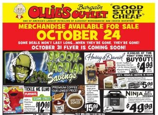 Ollie’s Weekly Ad Oct 24 – Oct 30, 2019