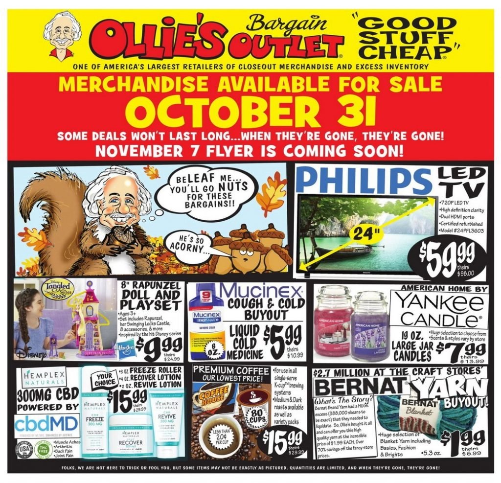 Ollie's Weekly Ad Oct 31 Nov 06, 2019