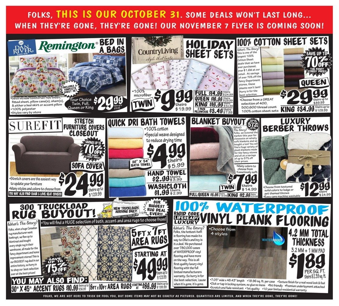 Ollie's Weekly Ad Oct 31 Nov 06, 2019