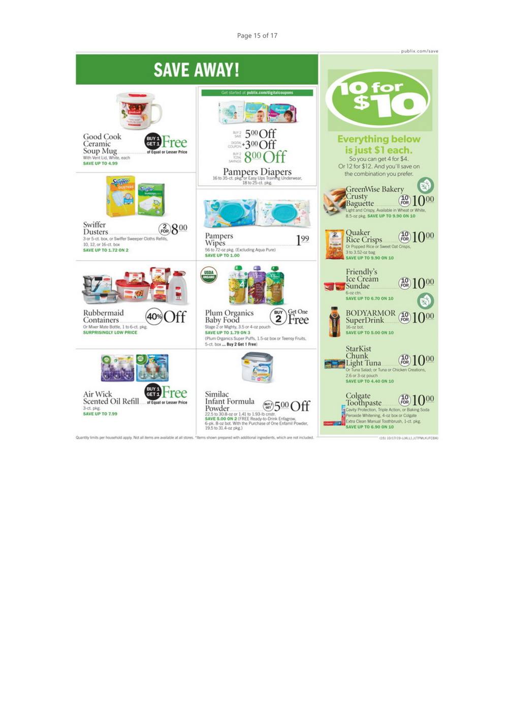 Publix Weekly Ad Oct 17 – Oct 23, 2019
