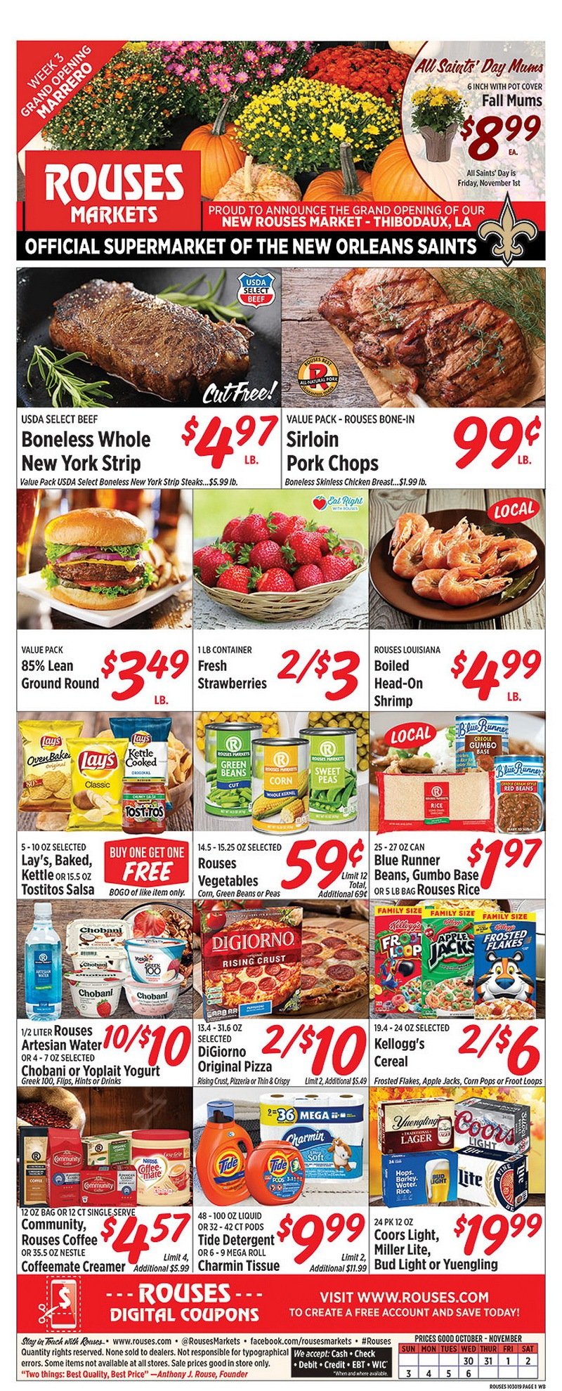 Rouses Weekly Ad Oct 30 Nov 06, 2019