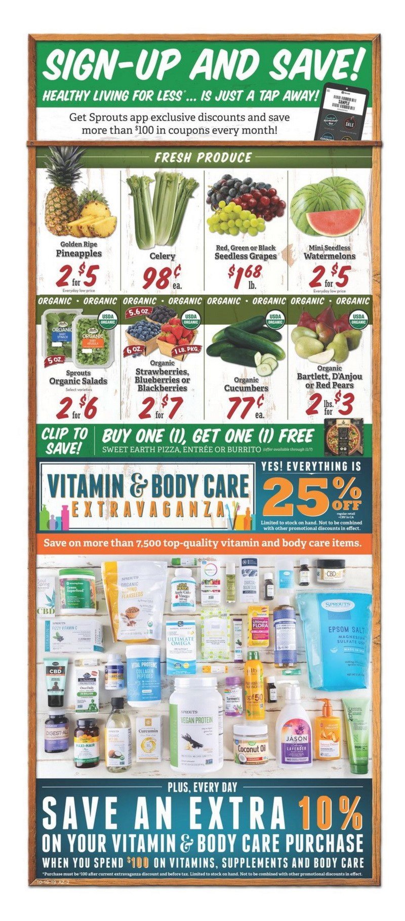 Sprouts Weekly Ad Oct 16 Oct 23, 2019