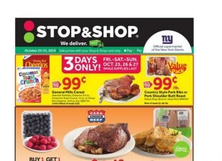 Stop & Shop Weekly Circular Oct 25 – Oct 31, 2019