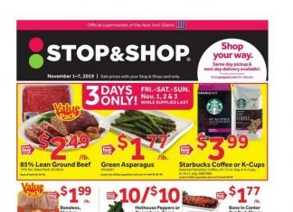 Stop & Shop Weekly Ad Nov 01 – Nov 07, 2019