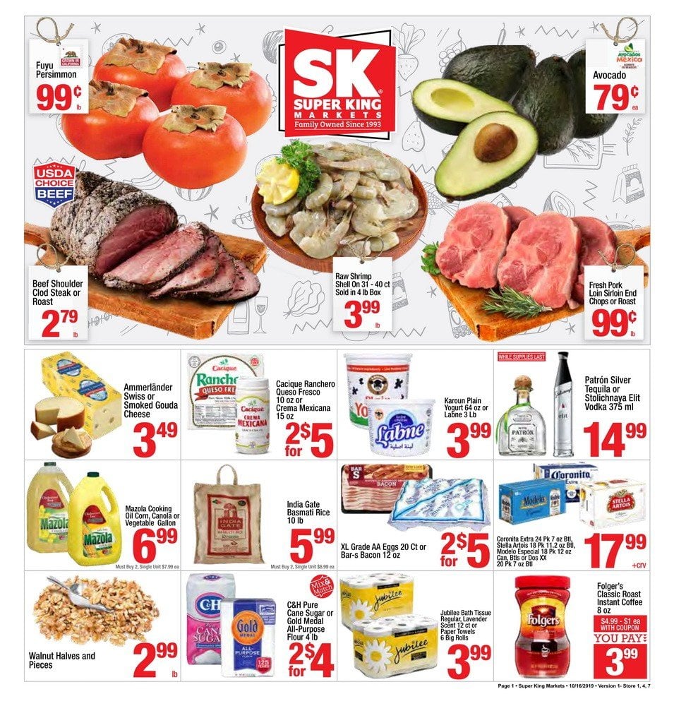 Super King Weekly Ad Oct 16 Oct 22, 2019