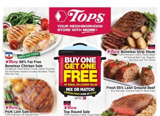 Tops Weekly Circular Oct 27 – Nov 02, 2019