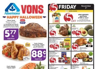 Vons Weekly Ad Oct 30 – Nov 05, 2019