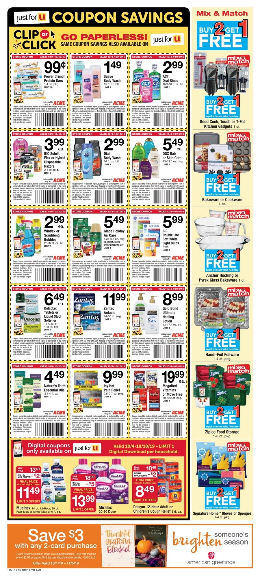 Acme Weekly Ad Oct 4 Oct 10, 2019