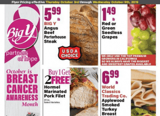 Big Y Weekly Ad Oct 3 – Oct 9, 2019