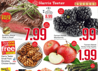 Harris Teeter Weekly Ad Oct 9 – Oct 15, 2019