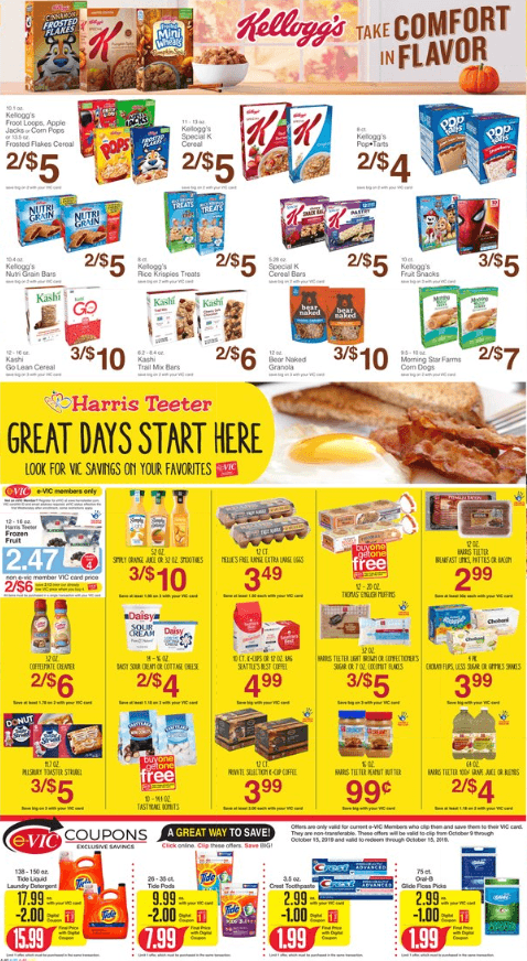 Harris Teeter Weekly Ad Oct 9 – Oct 15, 2019