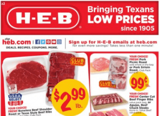 HEB Weekly Ad Oct 9 – Oct 15, 2019