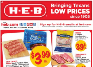 HEB Weekly Ad Oct 2 – Oct 8, 2019