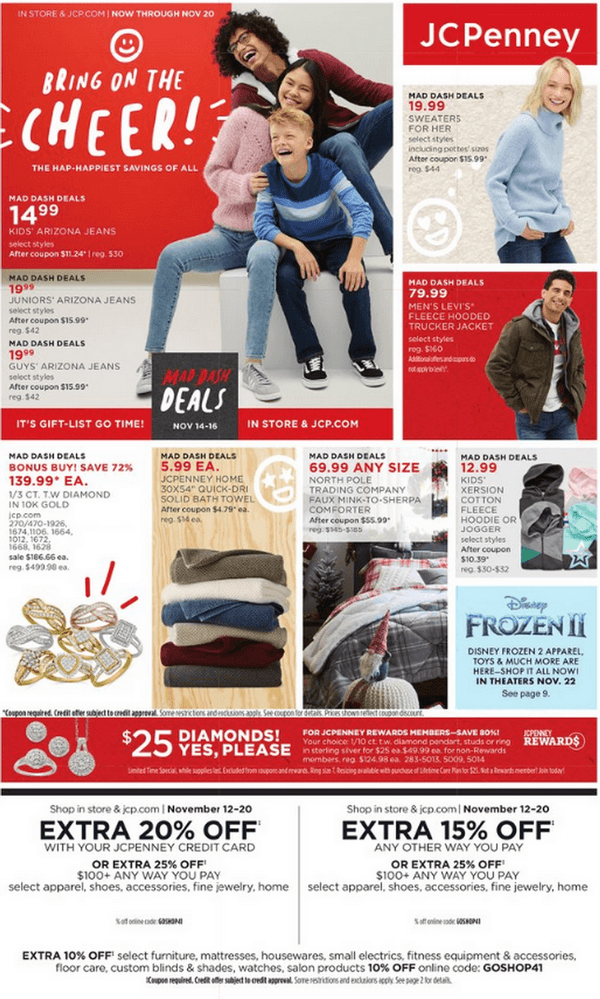 JCPenney Weekly Ad Sale Nov 12 Nov 16, 2019