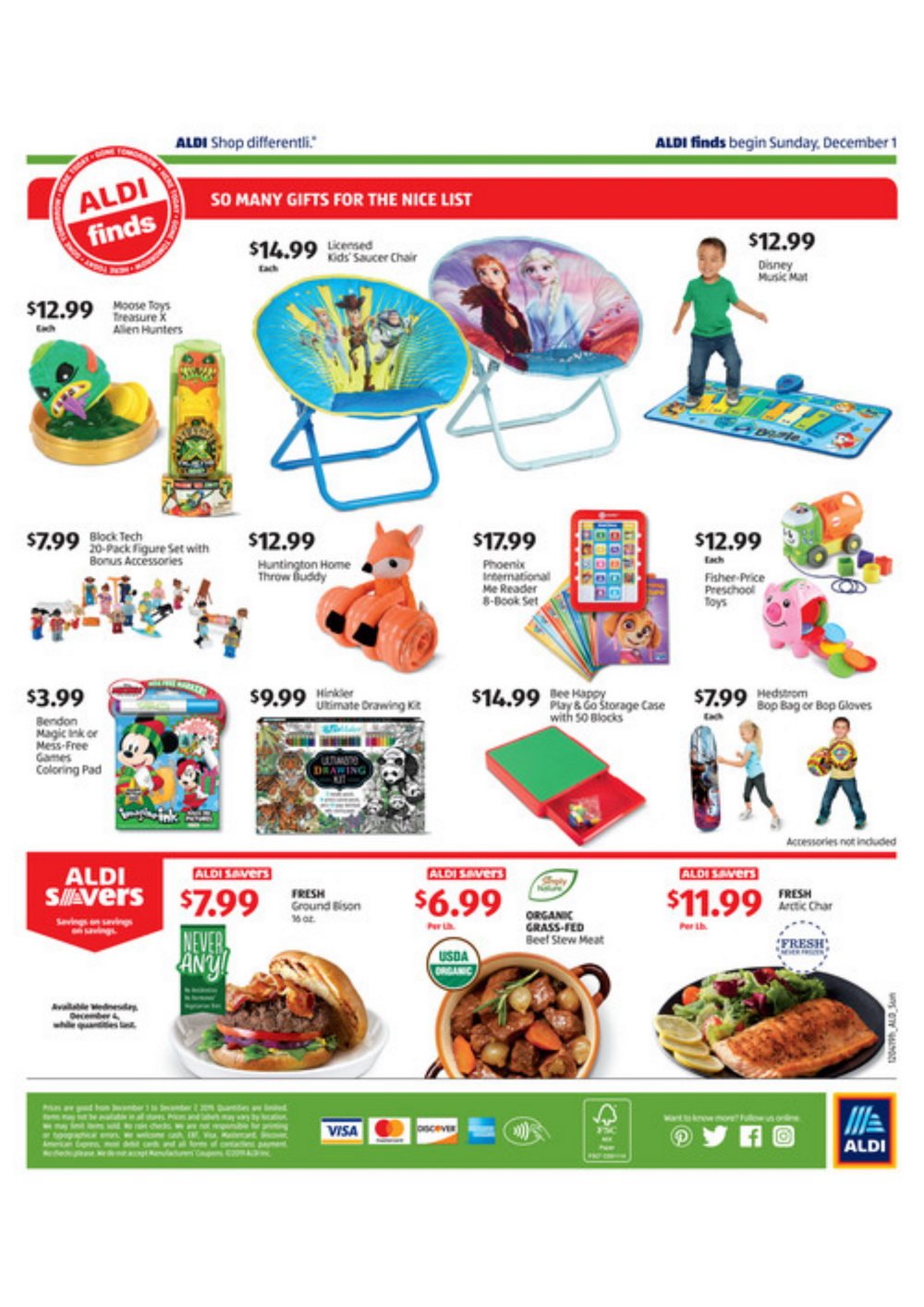 Aldi Weekly Ad Dec 01 – Dec 07, 2019