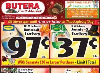 Butera Weekly Ad Nov 20 – Nov 28, 2019