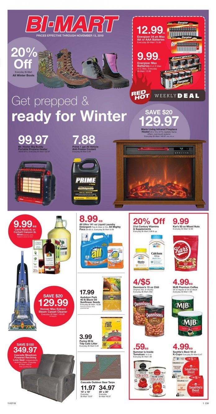 Bi Mart Weekly Ad Nov 7 Nov 13, 2019