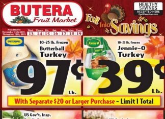 Butera Weekly Ad Nov 13 – Nov 19, 2019