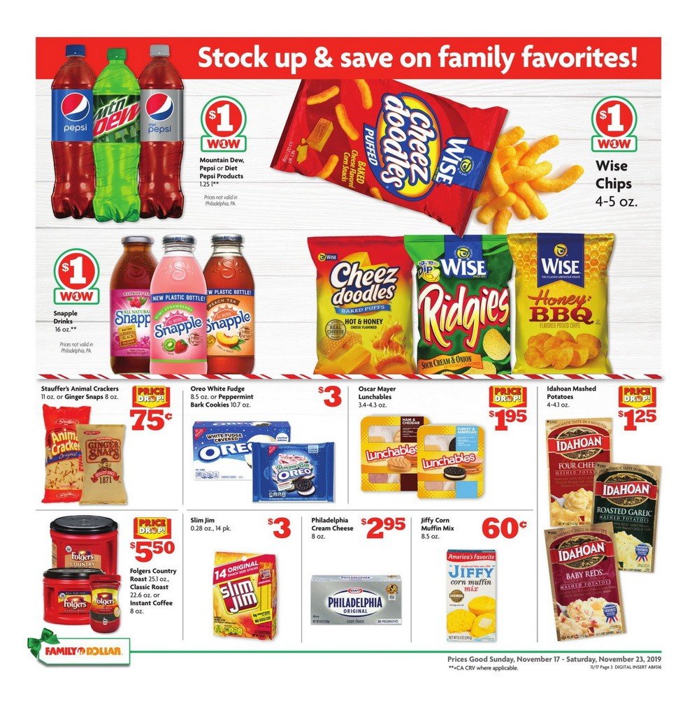 Family Dollar Weekly Ad Nov 17 Nov 23, 2019