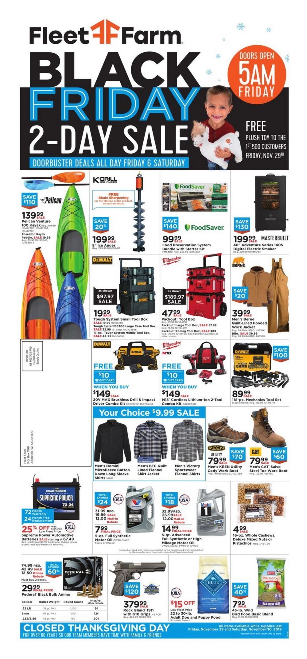 Fleet Farm Black Friday Sale Nov 29 Nov 30, 2019