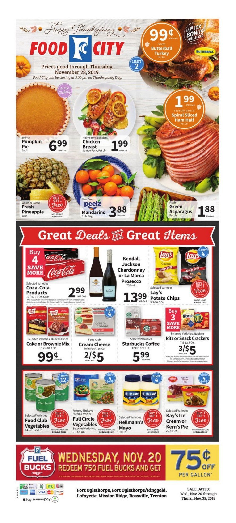 Food City Weekly Ad Nov 20 – Nov 28, 2019