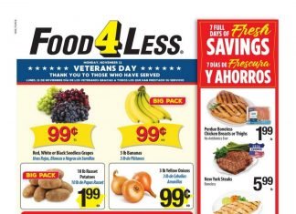 Food 4 Less Weekly Ad Nov 6 – Nov 12, 2019