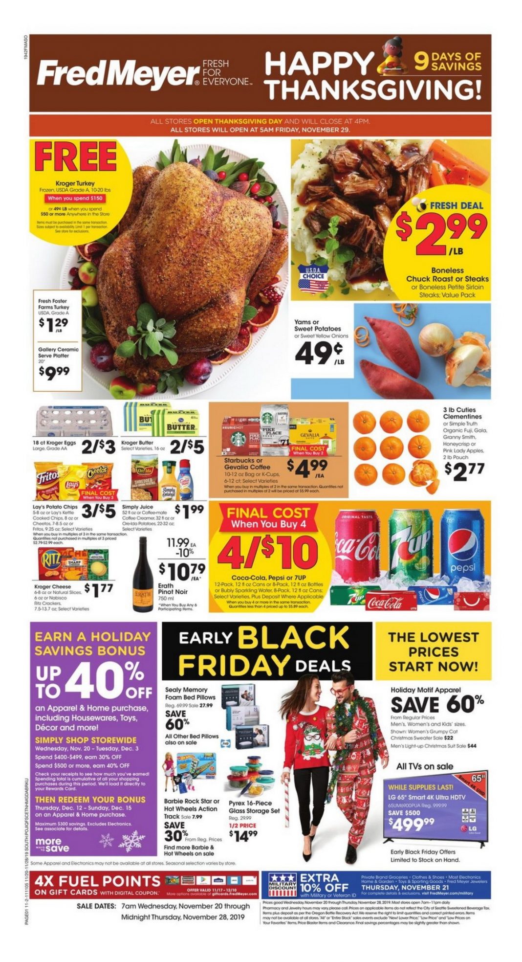 Fred Meyer Weekly Ad Nov 20 Nov 28, 2019