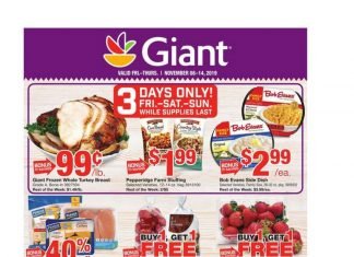 Giant Food Weekly Circular Nov 08 – Nov 14, 2019