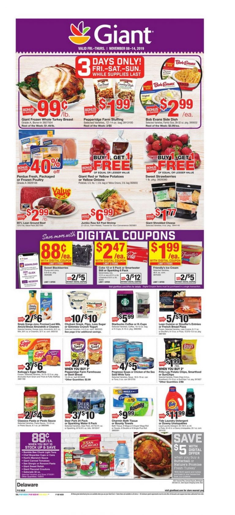 Giant Food Weekly Circular Nov 08 Nov 14, 2019