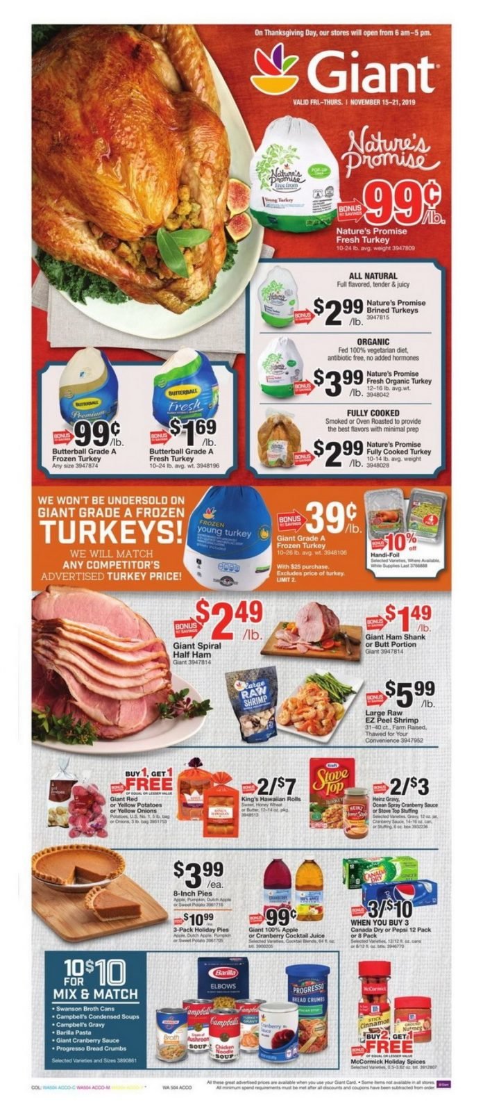 Giant Food Weekly Circular Nov 15 Nov 21, 2019