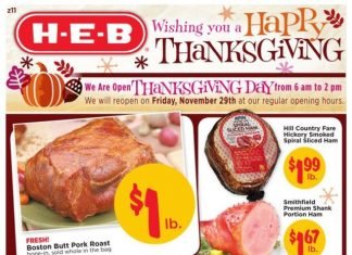 HEB Weekly Ad Nov 20 – Nov 28, 2019