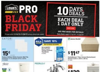 Lowe’s Pro Black Friday Sale Nov 14 – Nov 20, 2019