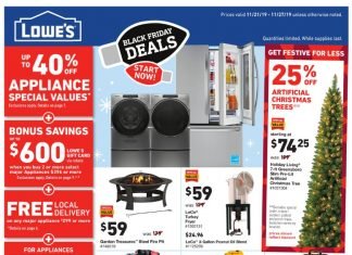 Lowe’s Weekly Ad Nov 21 – Nov 27, 2019