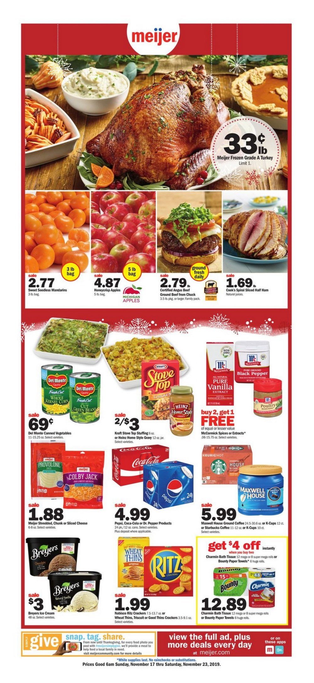 Meijer Weekly Ad Nov 17 Nov 23, 2019