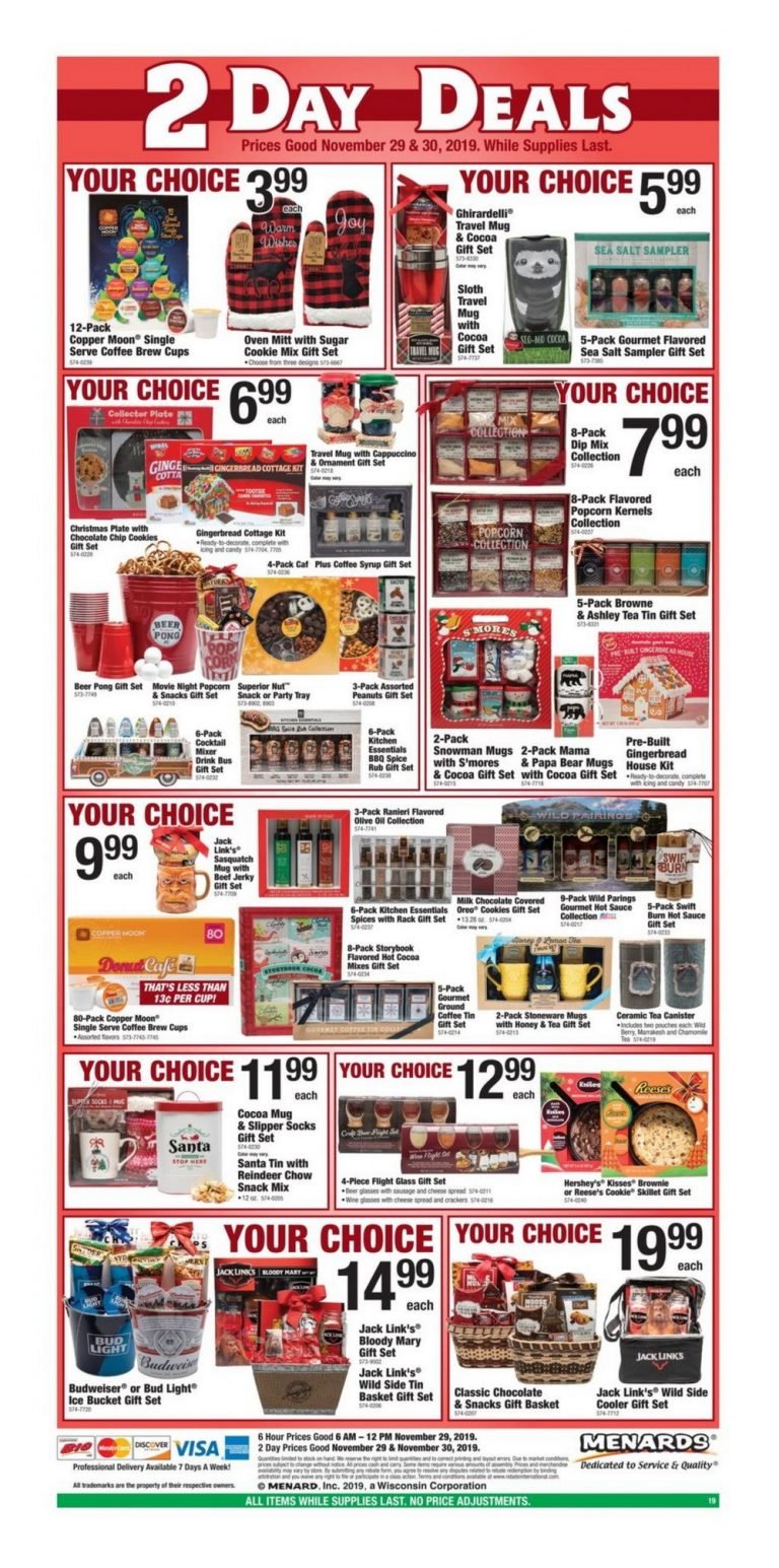 Menards Black Friday Sale Nov 29 Nov 30, 2019