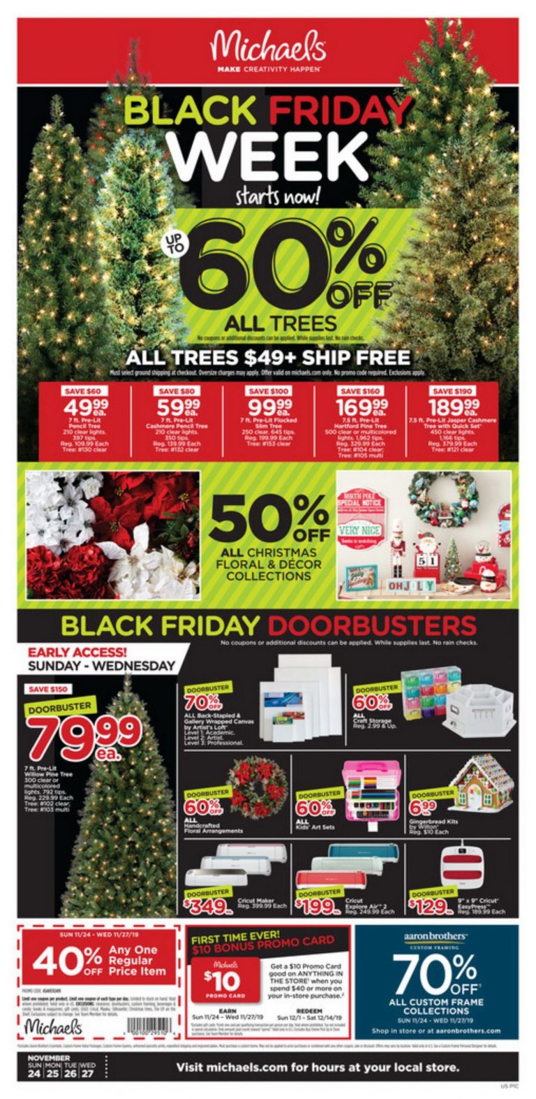 Michaels Black Friday Sale Nov 24 Nov 27, 2019