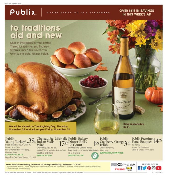 Publix Weekly Ad Nov 20 Nov 27, 2019