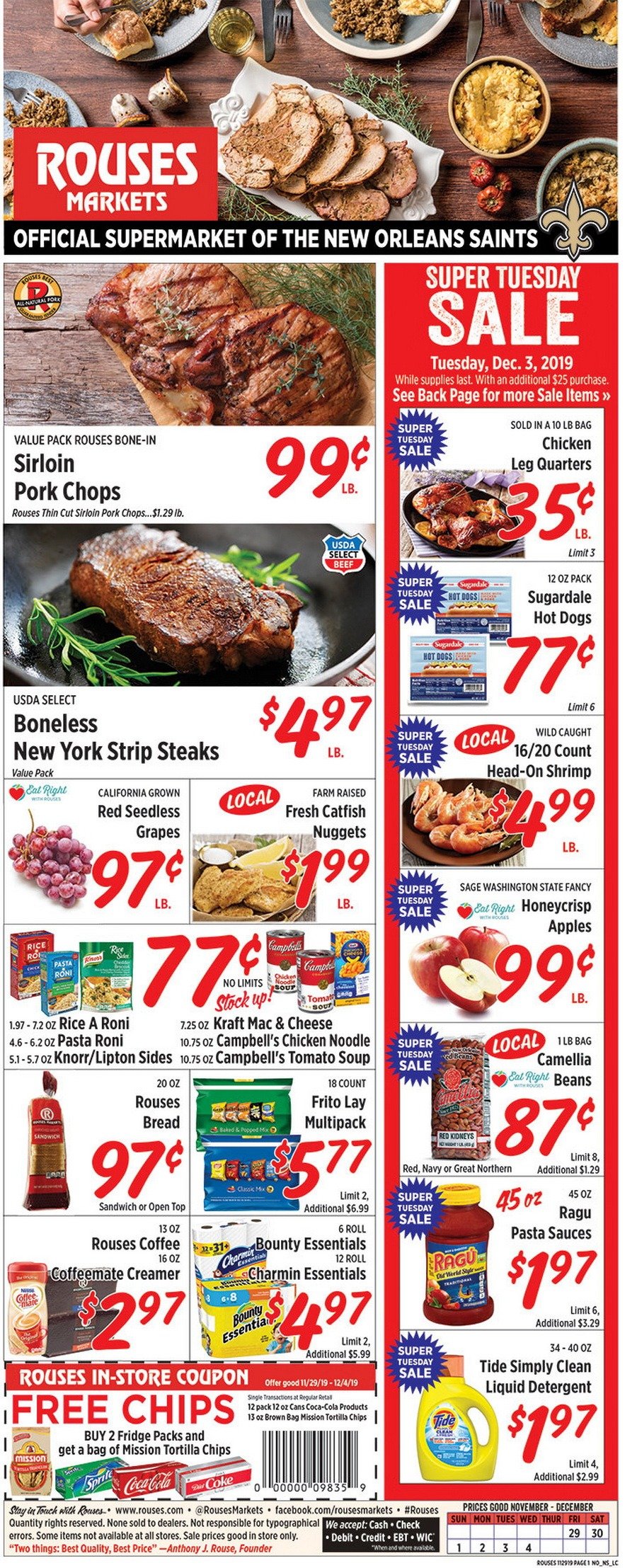 Rouses Weekly Ad Nov 29 Dec 04, 2019