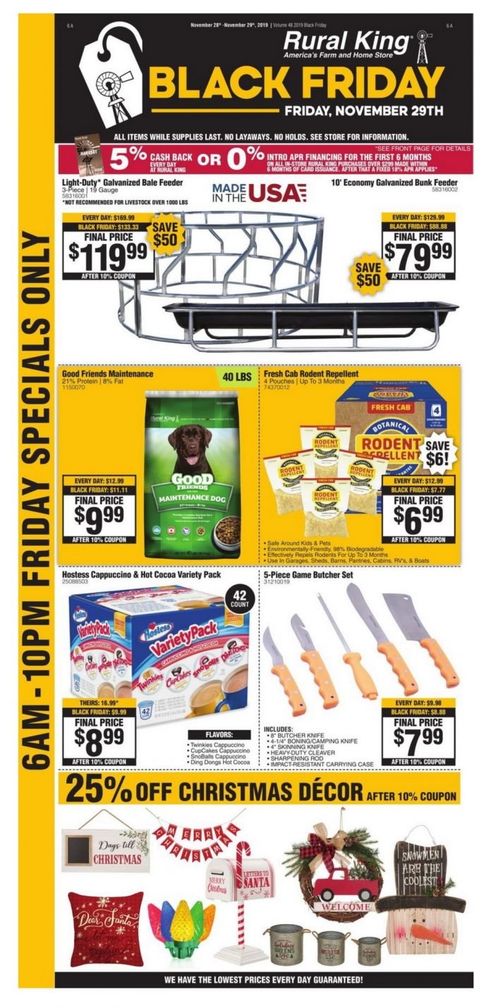 Rural King Black Friday Sale Nov 28 Nov 30, 2019