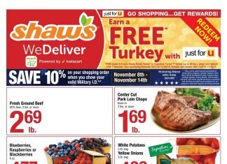 Shaw’s Weekly Ad Nov 08 – Nov 14, 2019