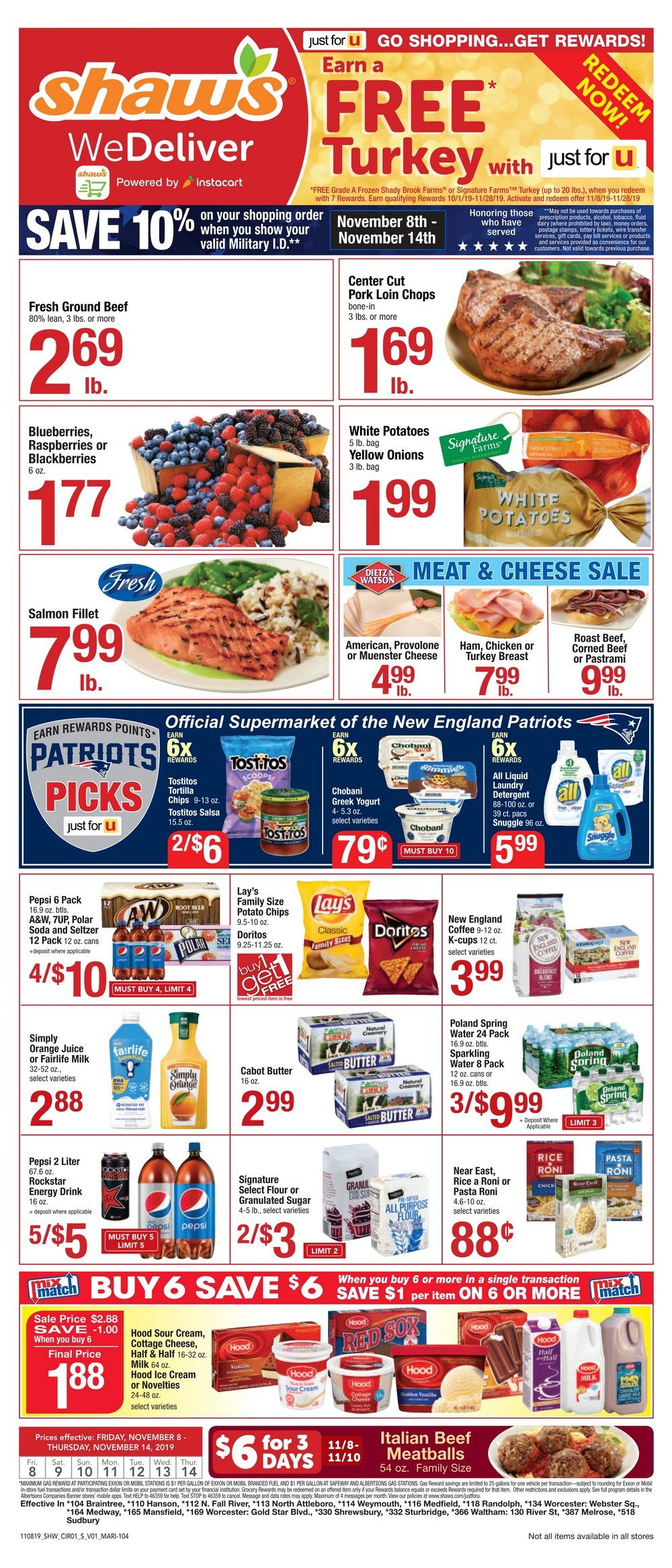 Shaw's Weekly Ad Nov 08 Nov 14, 2019